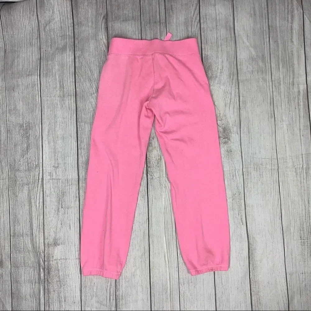 Justice pink sweatpants w/rhinestones size 10 girl
